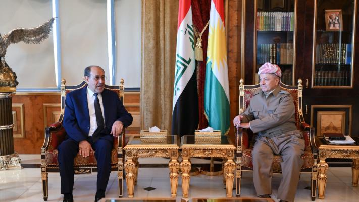بارزاني والمالكي يبحثان نتائج الانتخابات العراقية وآفاق المرحلة المقبلة